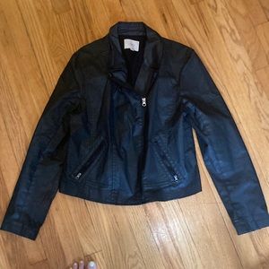 Loft motto jacket with quilting detail